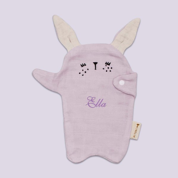 Comforter with dummy clip, bunny