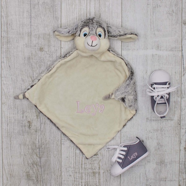Comforter &amp; Baby shoes, Rabbit &amp; Grey