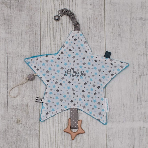 Crackle cloth, &#039;&#039;Star&#039;&#039;, little star,blue