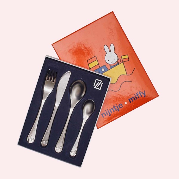 Four-piece children&#039;s cutlery set, &#039;Miffy Vehicles&#039;