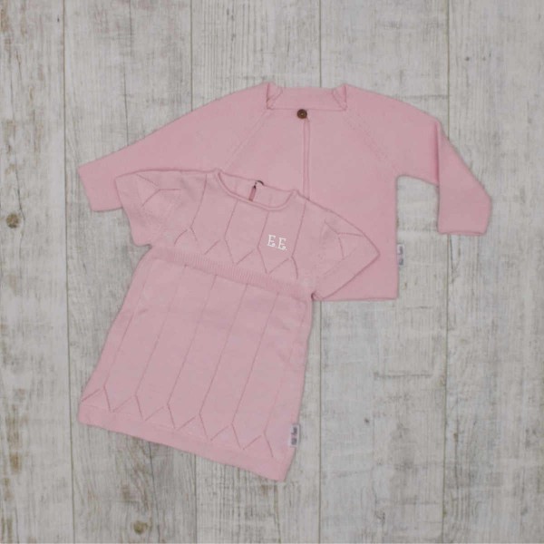 Knitted &quot;Basics - Must have&quot; set, pink