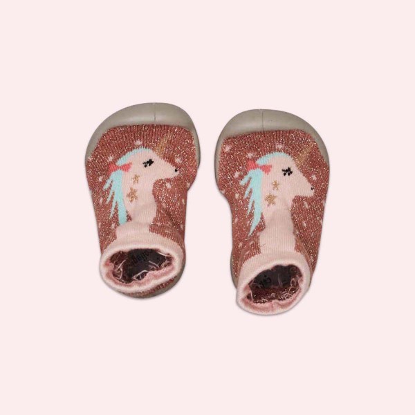 Slippers with rubber sole, Unicorn