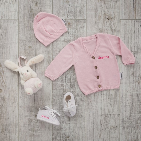 Pullover-Set with Rattle, Pink