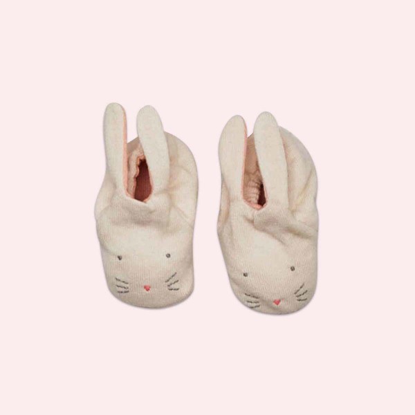 Chaussons lapin, rose