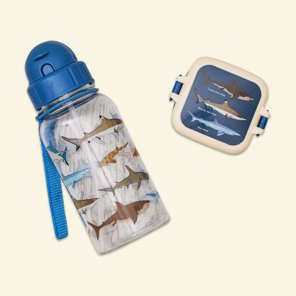 Water Bottle &amp; Snack Box, Sharks