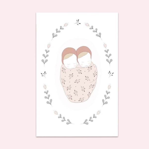 &quot;Welcome Twins&quot; card