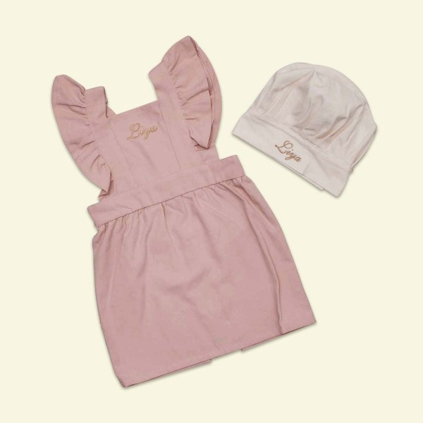 Apron and Chefs Hat, Dusty Rose