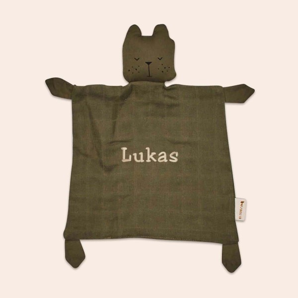 Doudou Ours bio, olive