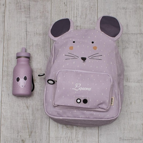 Backpack &amp; bottle, Mrs. Mouse