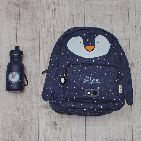 Backpack &amp; bottle, Mr. Penguin