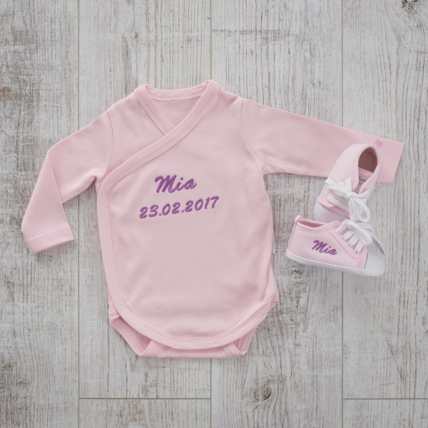 Bodysuit &amp; Baby shoes, Pink