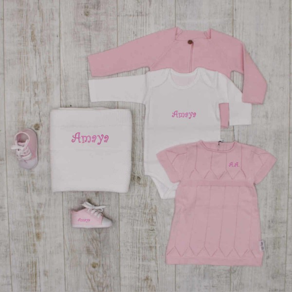 &quot;Luxury&quot; knitted set, pink